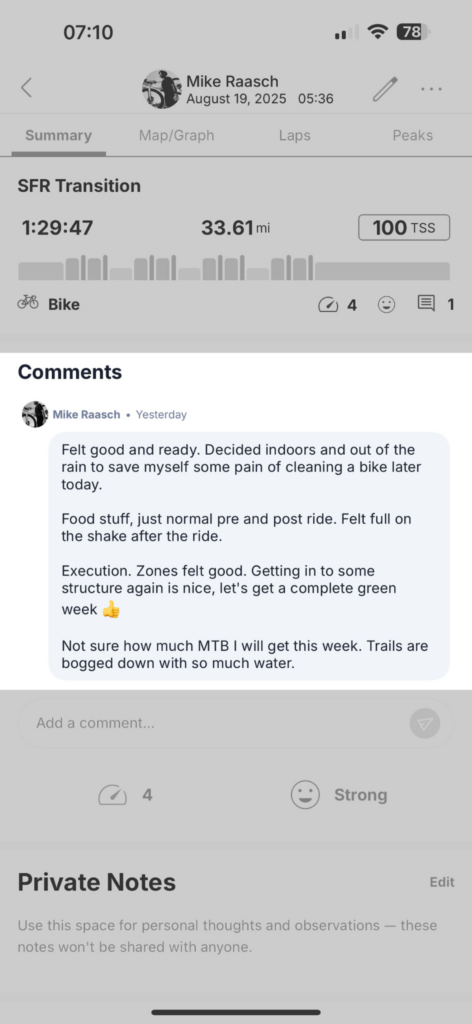 Athlete Comments (1)
