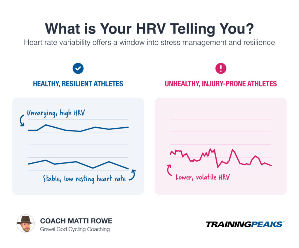 Race day heart rate variability (HRV)