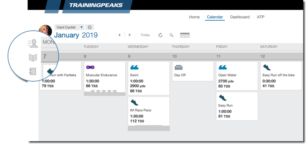 Trainingpeaks App Libraries View