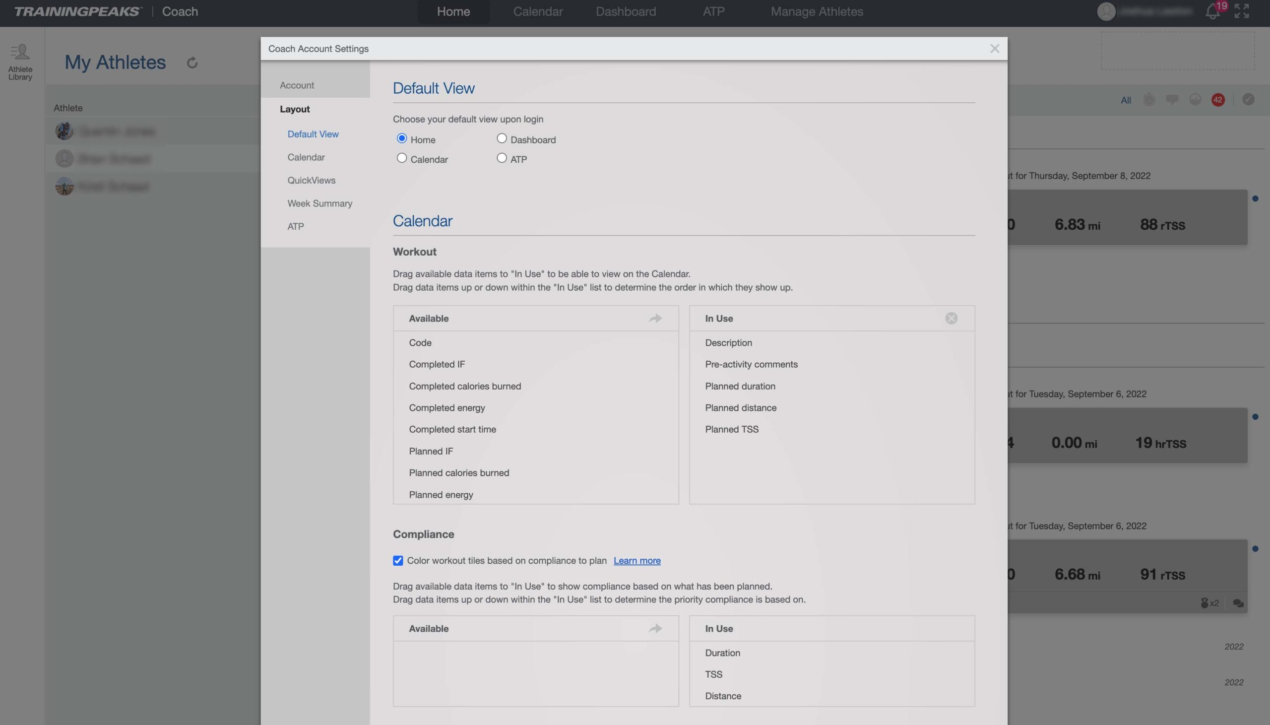 Trainingpeaks Coach Admin Settings Copy