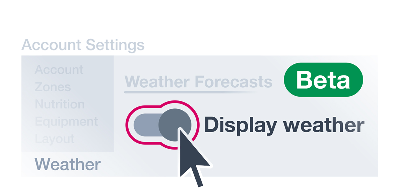 The Menu Item In The Trainingpeaks App Settings For Weather Data