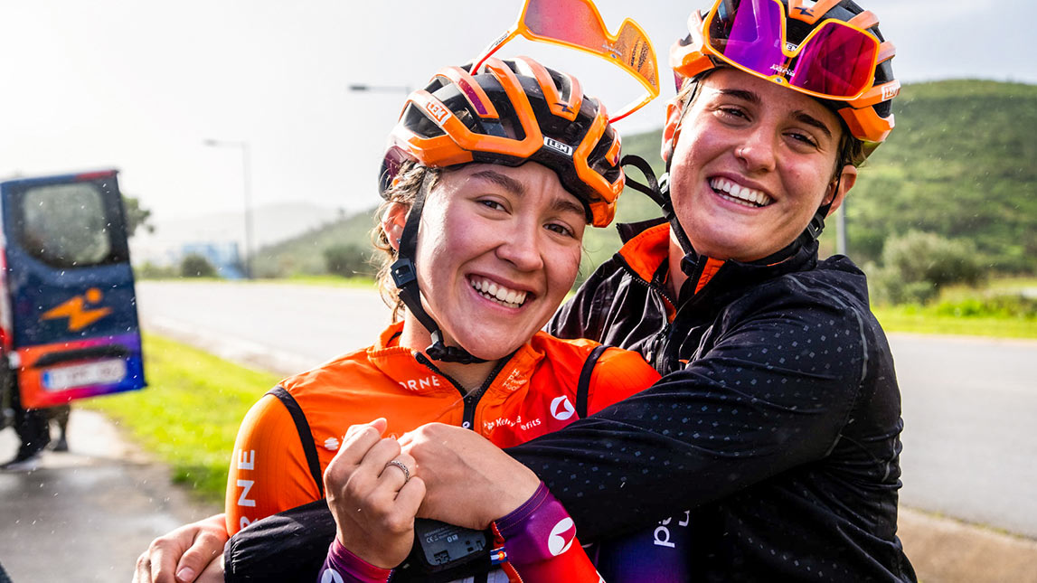 Happy Female Cyclists