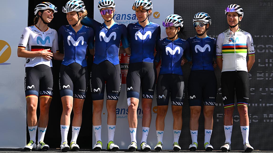 Movistar women's best sale cycling team