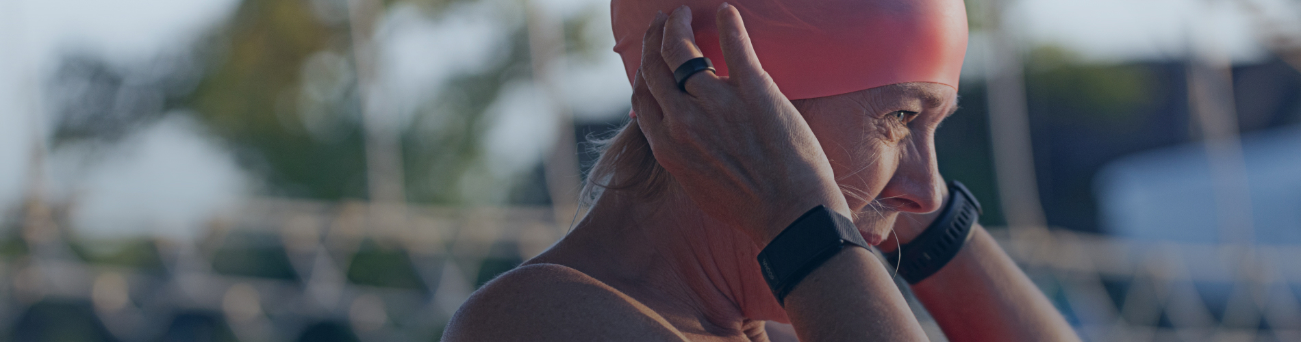 Woman Preparing For Swim Workout