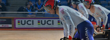 Japanese Track Cycling team racing start