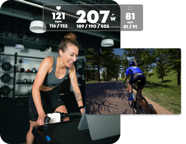 Athlete Using Trainingpeaks Virtual