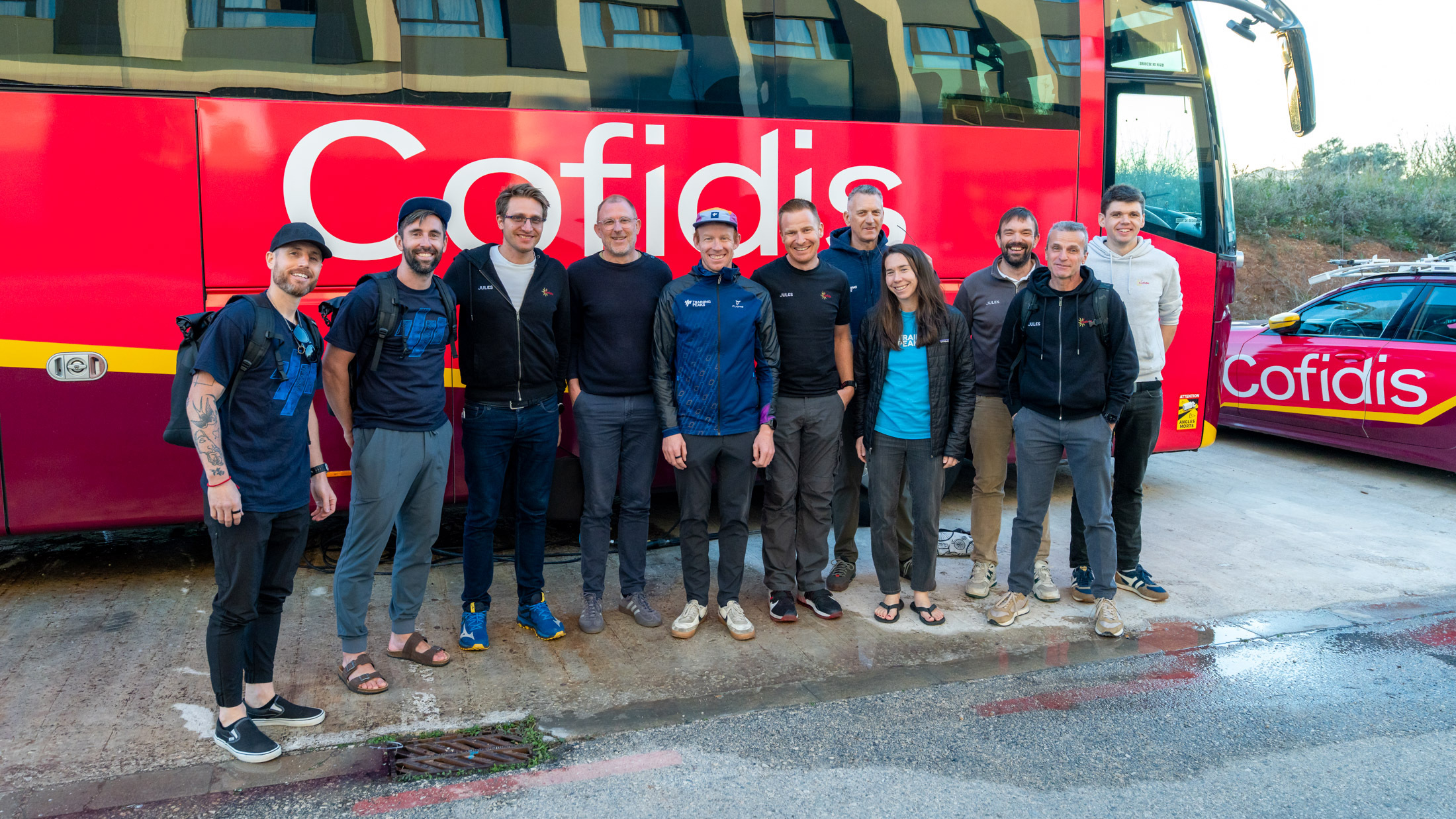 Team Cofidis Spain 2026 Trainingpeaks Image Of The Trainingpeaks Staff Visiting Team Cofidis In Spain 2026