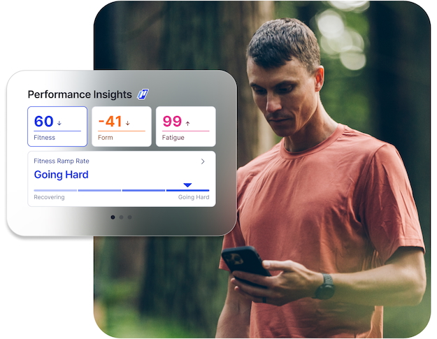 Athlete Checking Their Performance Insights Athlete Checking Their Performance Insights