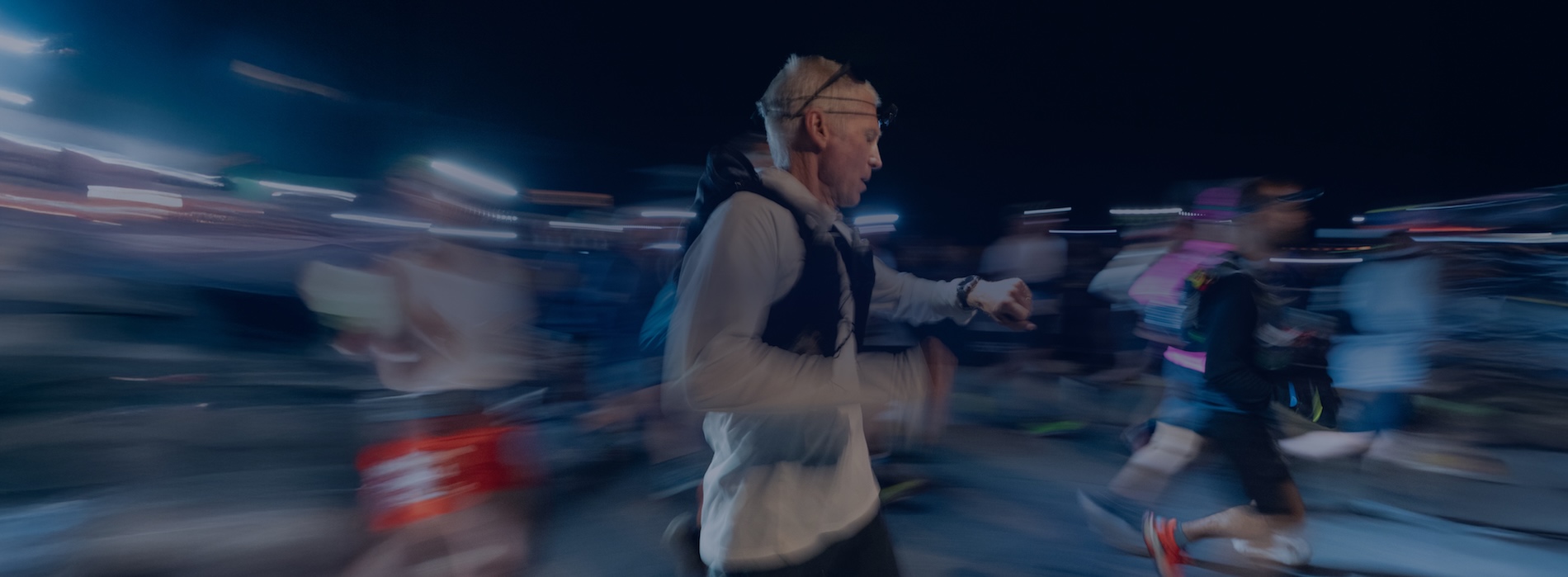 Runner In Race Checking Watch Runner In Race Checking Watch