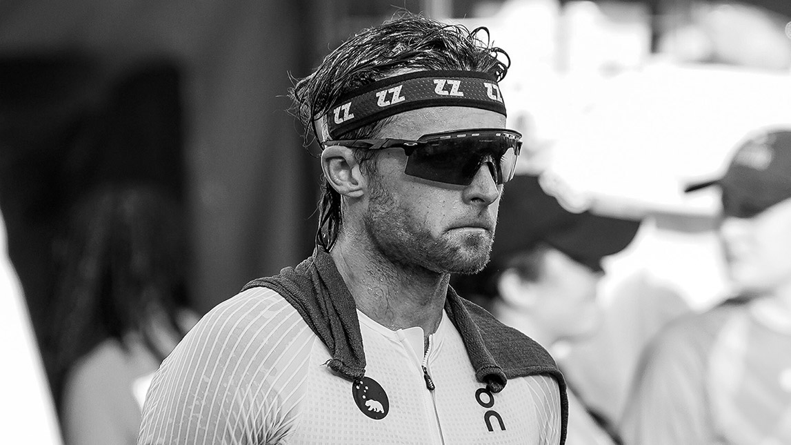 Male Triathlete Trevor Foley After Race