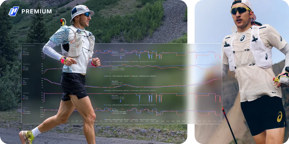 Athlete Running And Their Workout Comparison Charts
