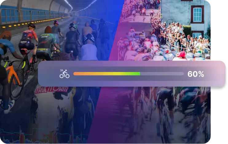 Group Of Cyclists And Virtual Cyclists On Trainingpeaks Virtual