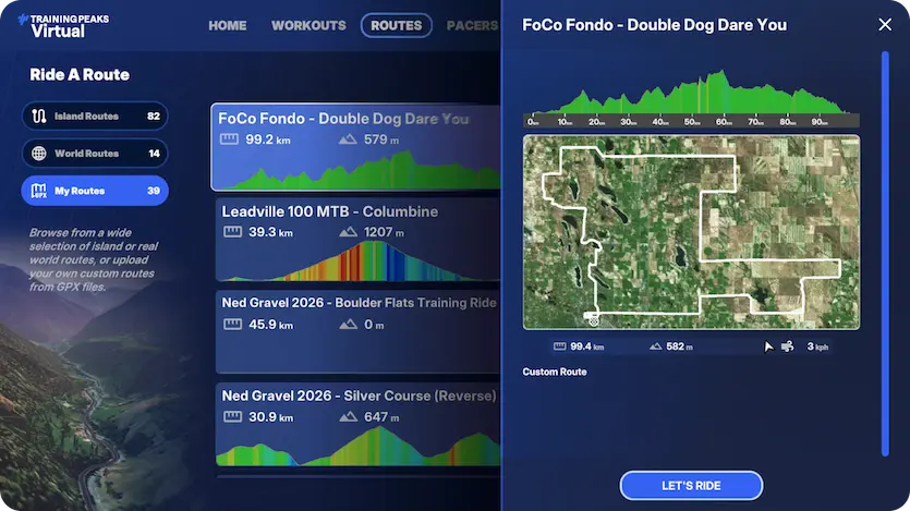 Trainingpeaks Virtual Gpxplore Update